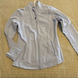 lululemon athletica Pale Blue Zip-Up Bomber Jacket
